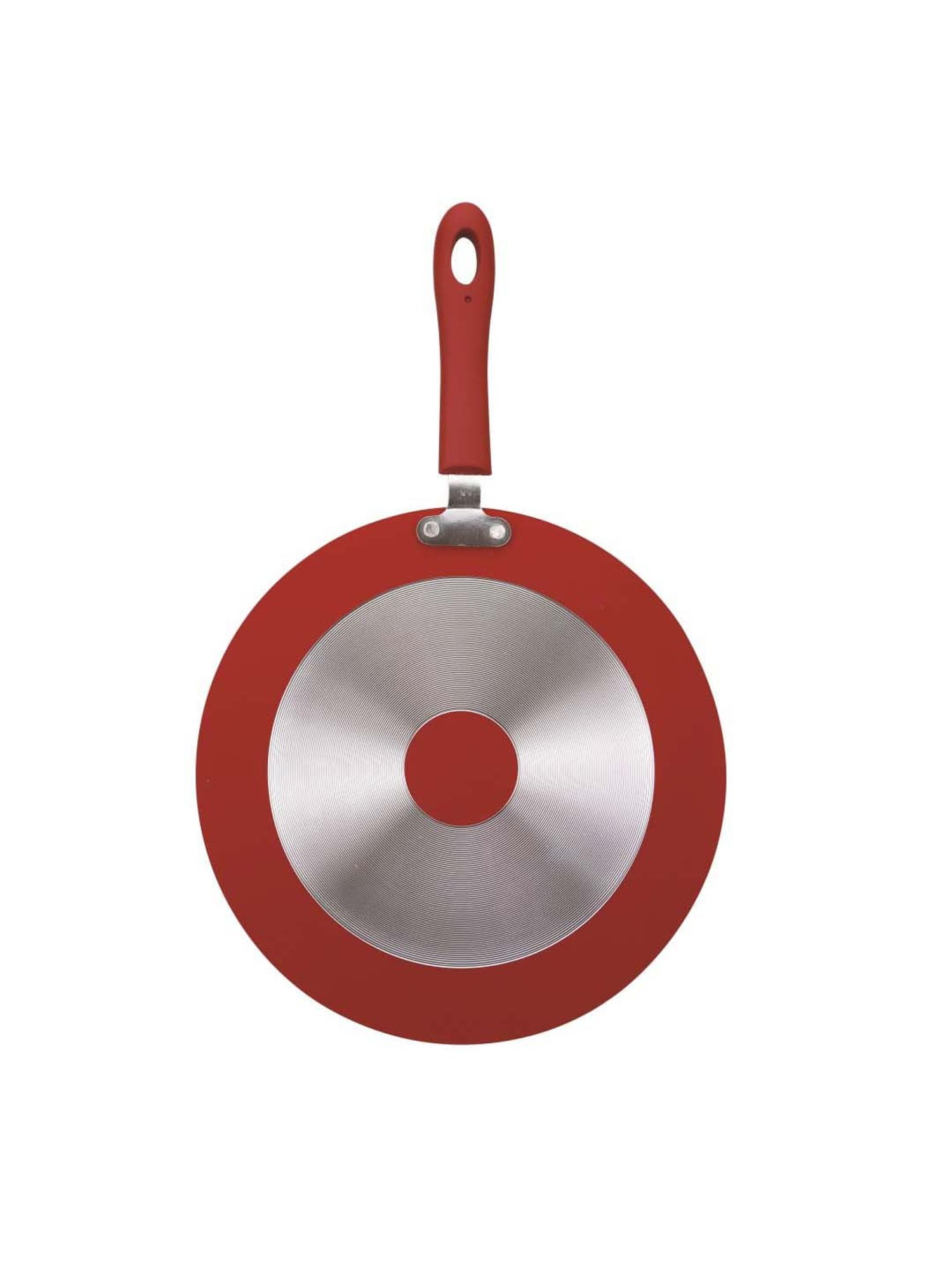 Bergner Bellini Plus Red Pressed Aluminium 32 cm Diameter Flat Tawa - Set of 1