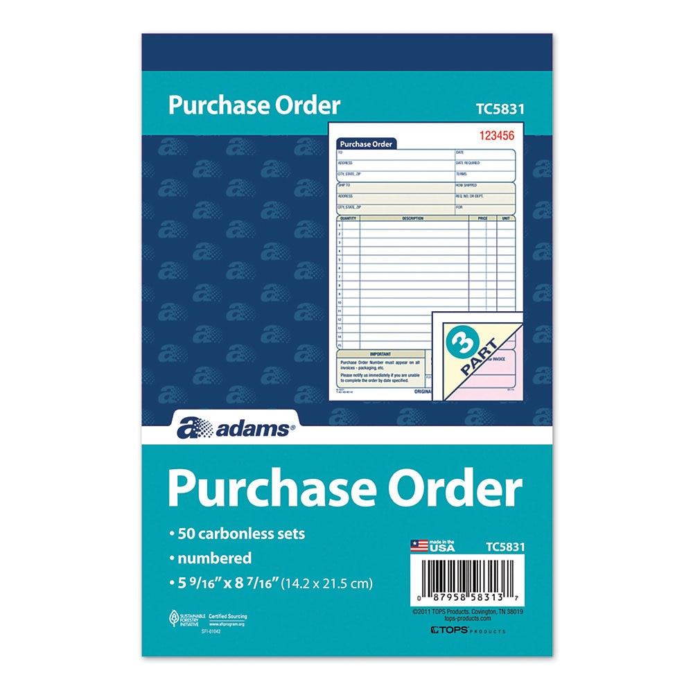 Adams Purchase Order Form