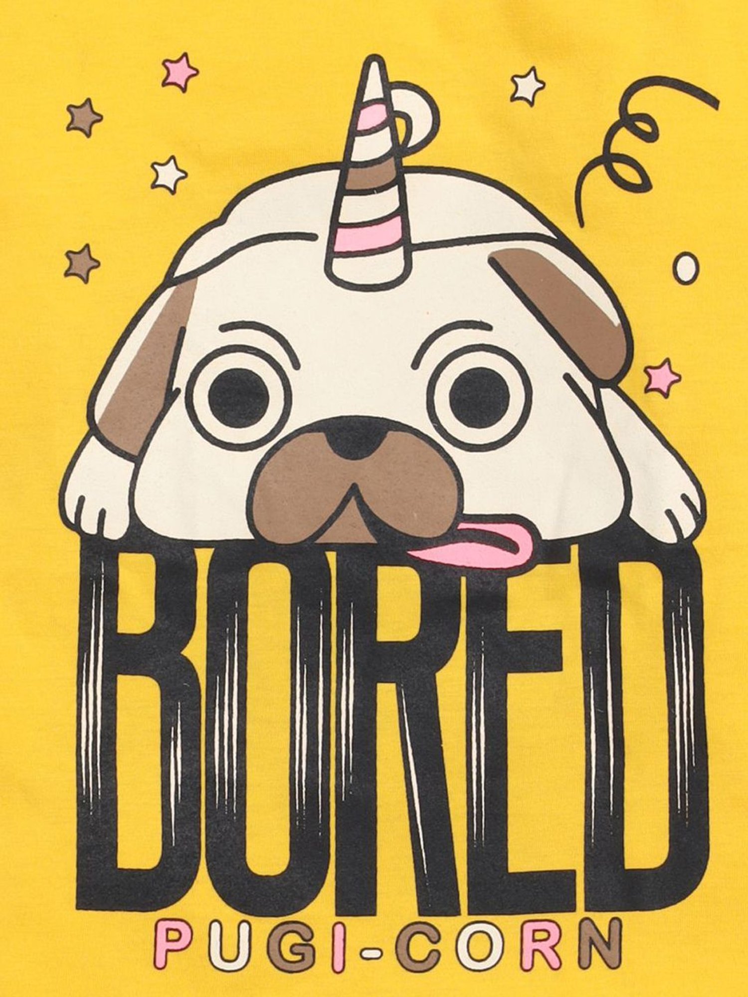 Lazy Shark Kids Yellow Printed T-Shirt & Shorts