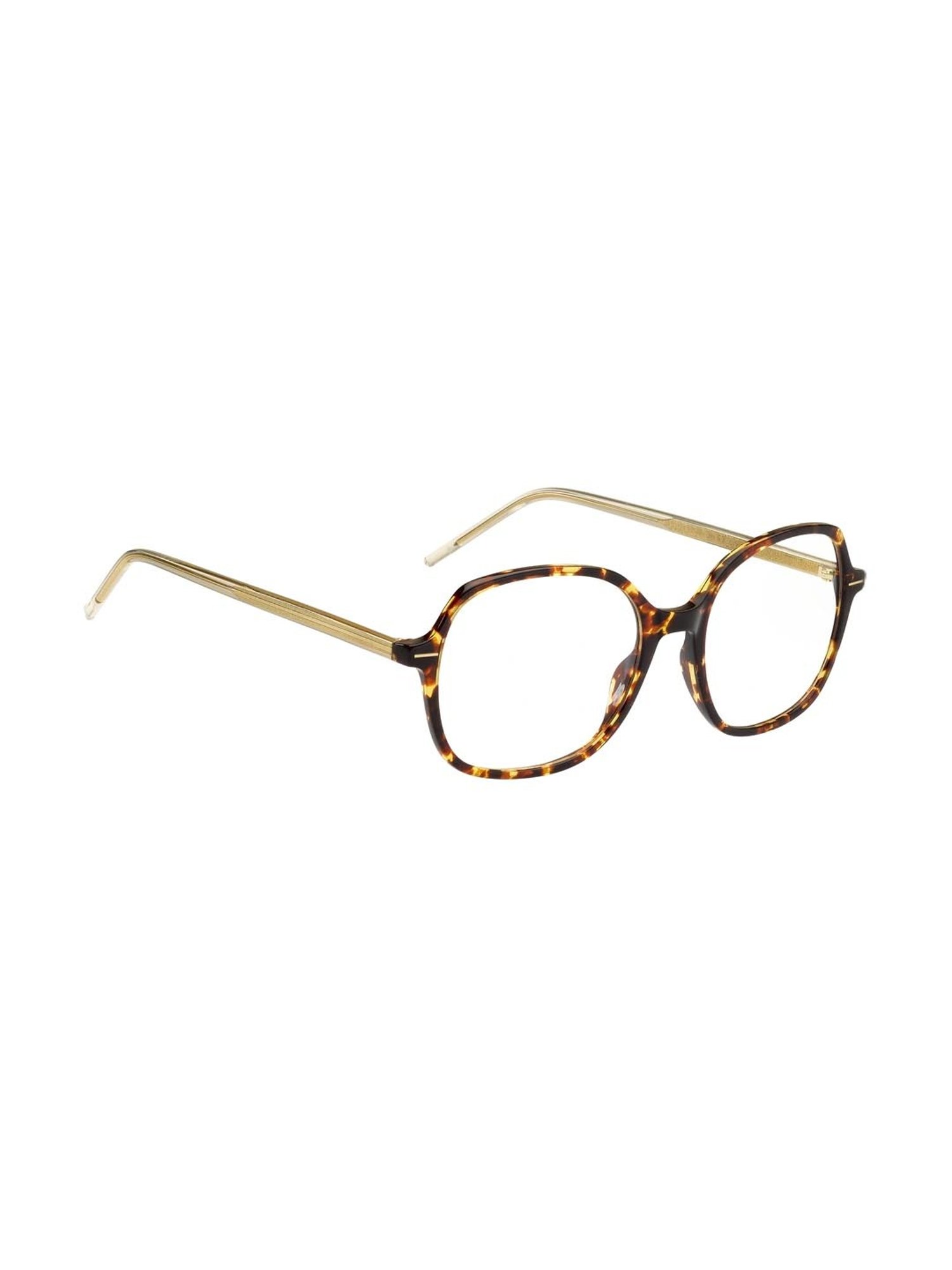 Hugo Boss Brown Square Eye Frames for Women