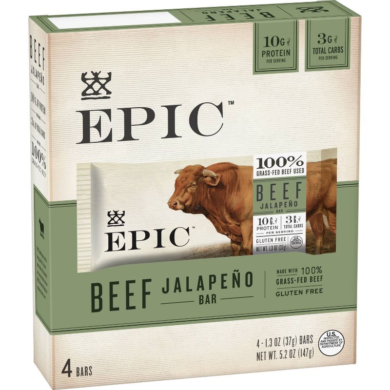 EPIC Meat Bars Beef Jalapeno - 5.2OZ
