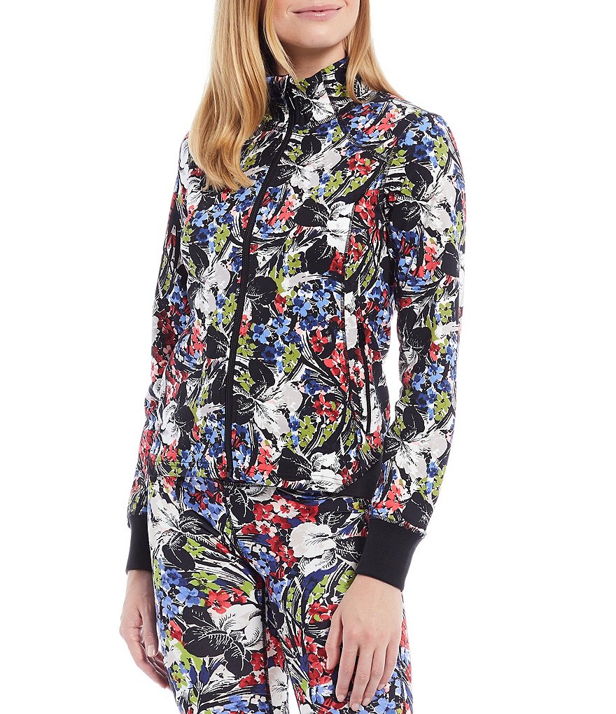 Lauren Ralph Lauren Floral French Terry Full-Zip Jacket