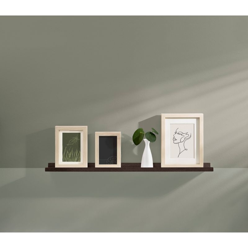 32" x 4" Border Shelf Espresso - Dolle Shelving