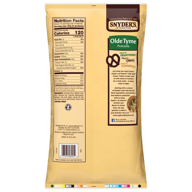 Snyder's Of Hanover The Pounder Pretzels - Olde Tyme 16oz