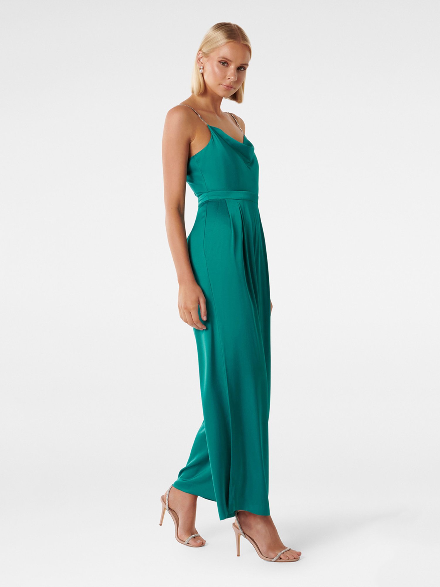 Forever New Green Jumpsuit
