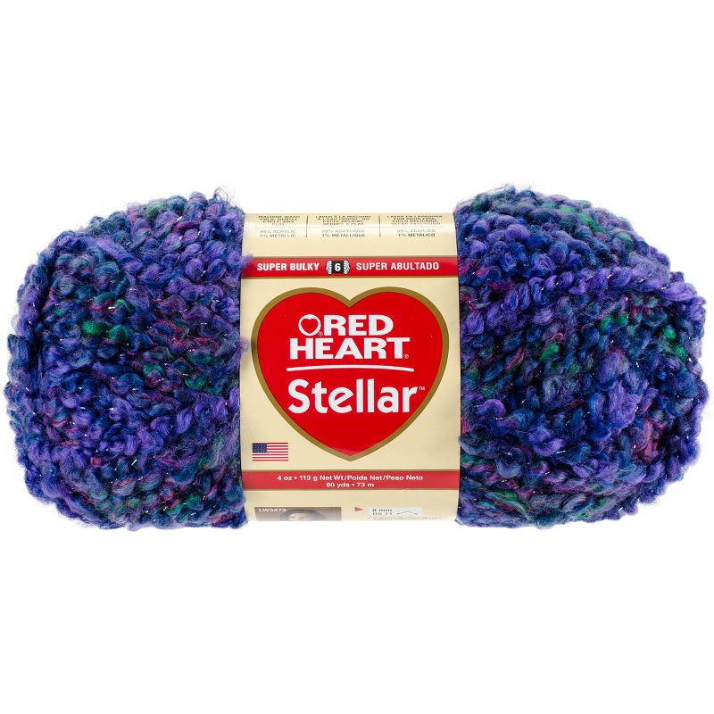 Red Heart Stellar Yarn-Deep Space