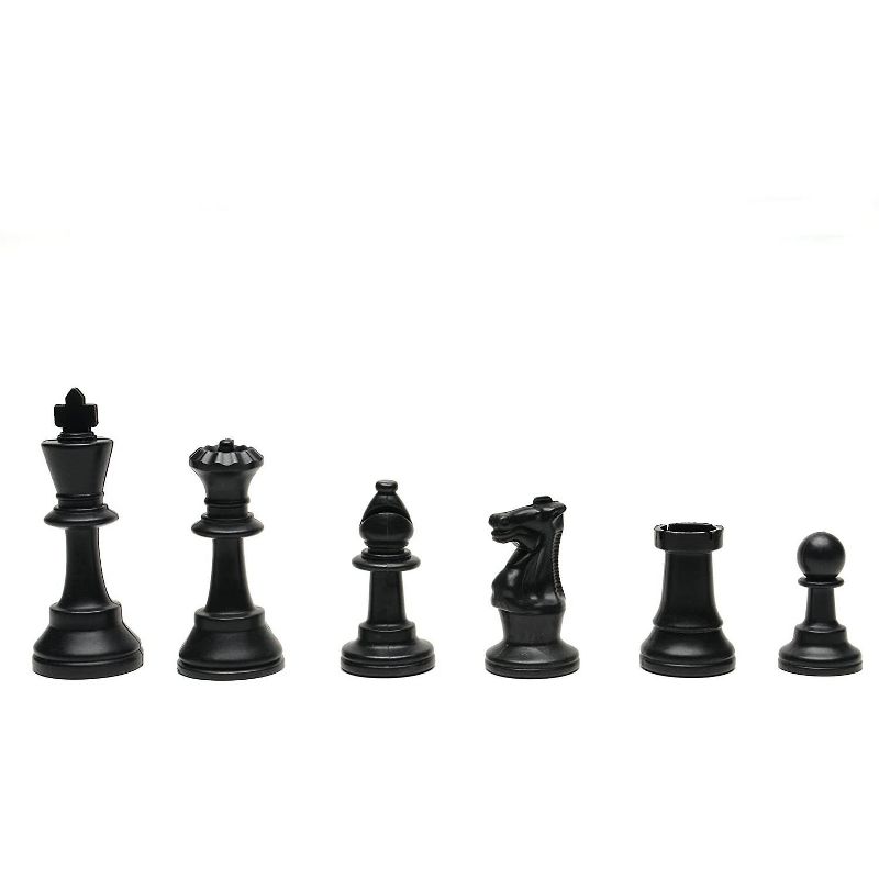 WE Games Tournament Chess Pack - Staunton Pieces with Green Board and Green Tote