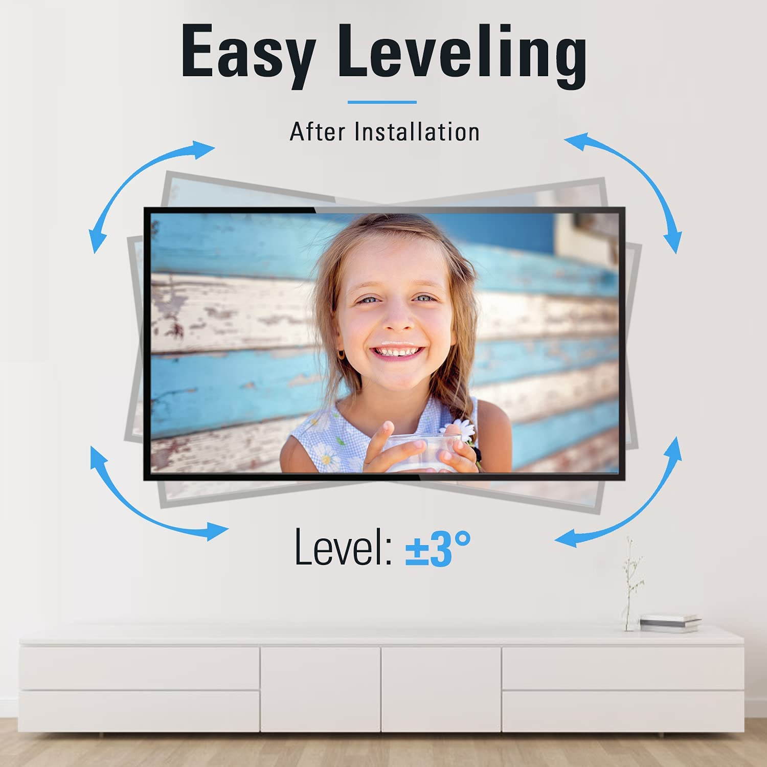 UL Listed TV Mount TV Wall Mount Swivel and Tilt for 26-55 Inch TV, Perfect Center Design, Full Motion TV Wall Mount Bracket with Articulating Arm up to VESA 400x400mm, 60 lbs, MD2377