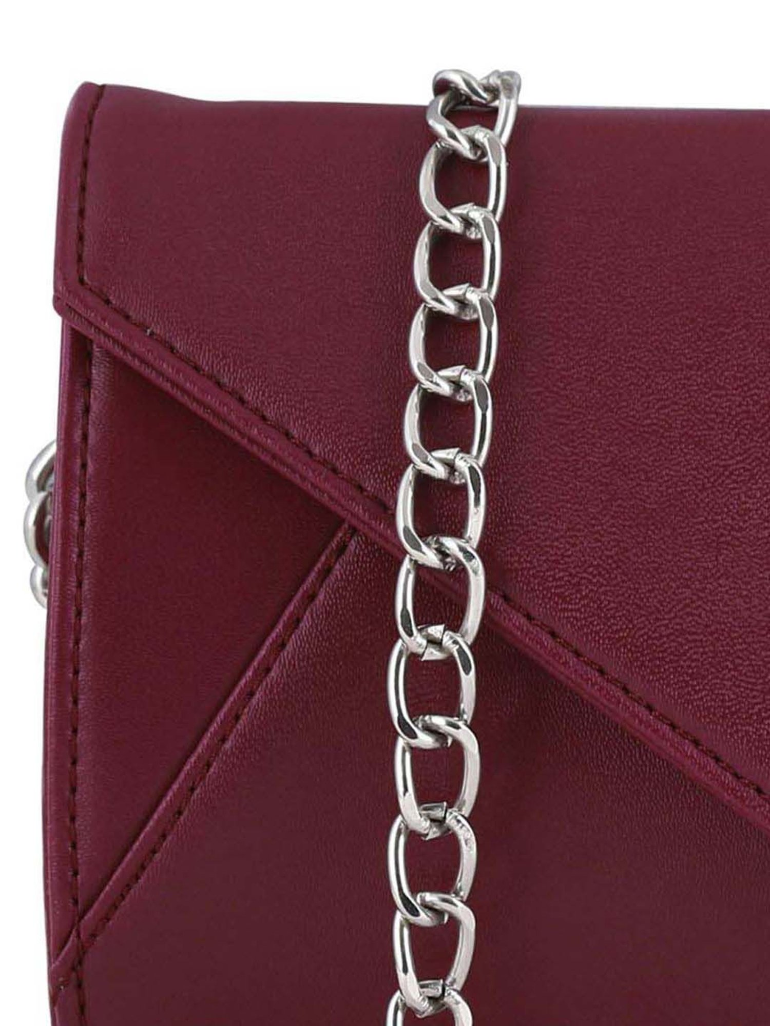 Toteteca Red Solid Medium Sling Handbag