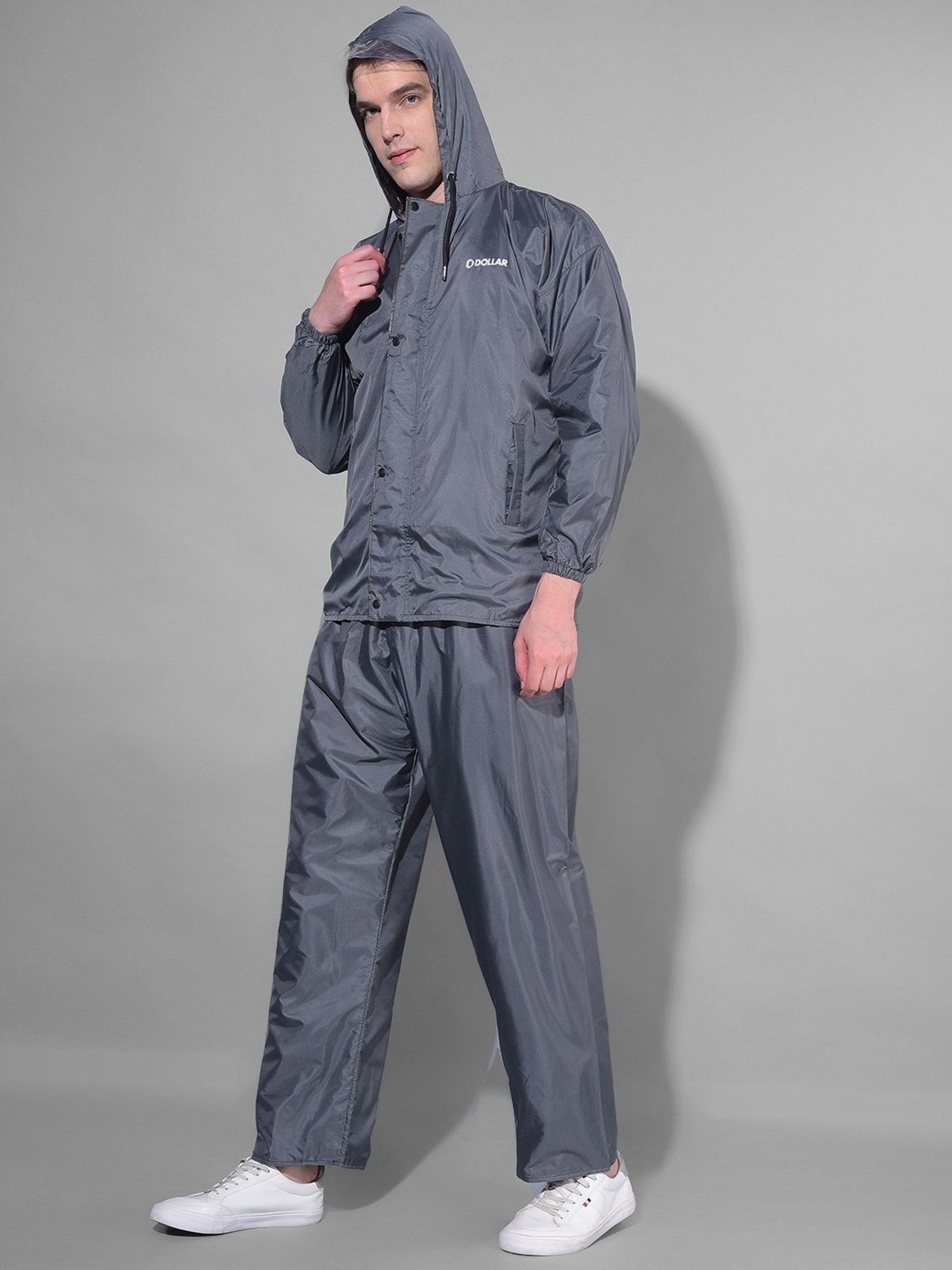 Dollar Grey Regular Fit Raincoat Set