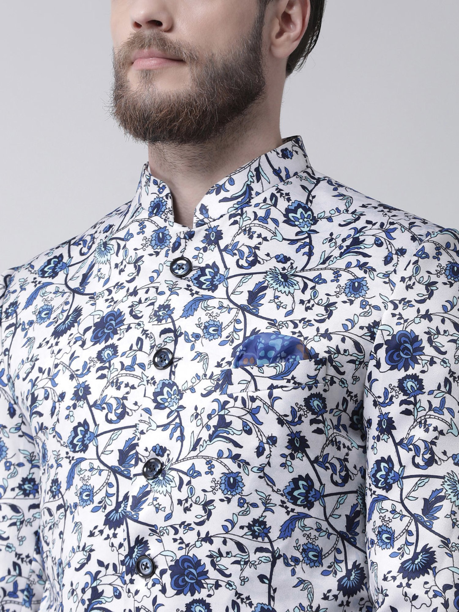 Hangup Plus Multicolor Regular Fit Printed Blazer