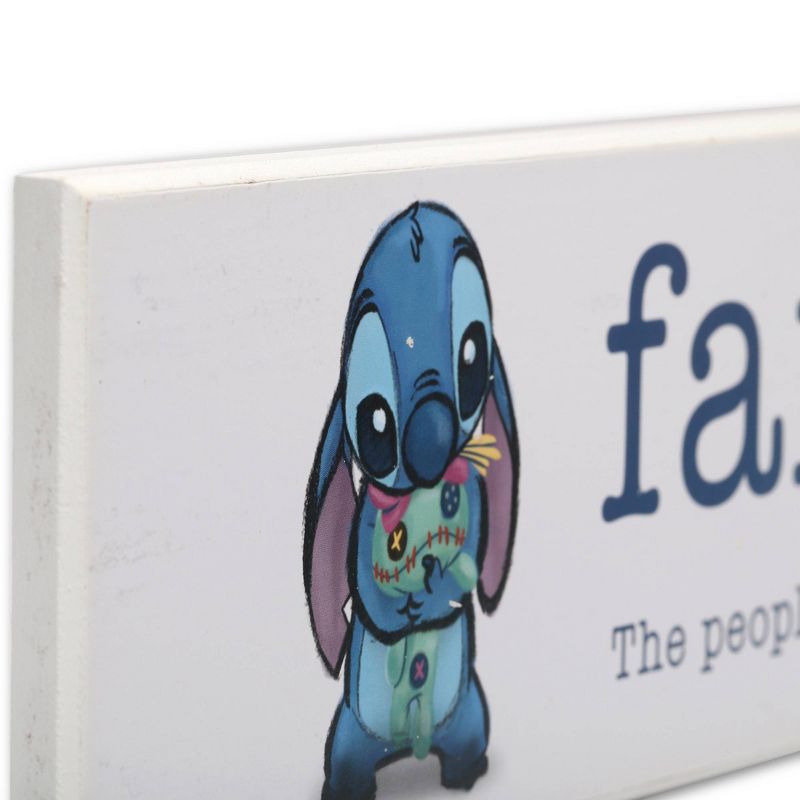 Lilo & Stitch Family Plank Wall Sculpture