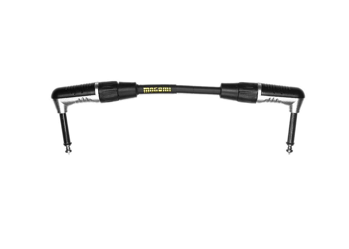 Mogami CorePlus 6" TS Male Right Angle to TS Male Right Angle Instrument Cable
