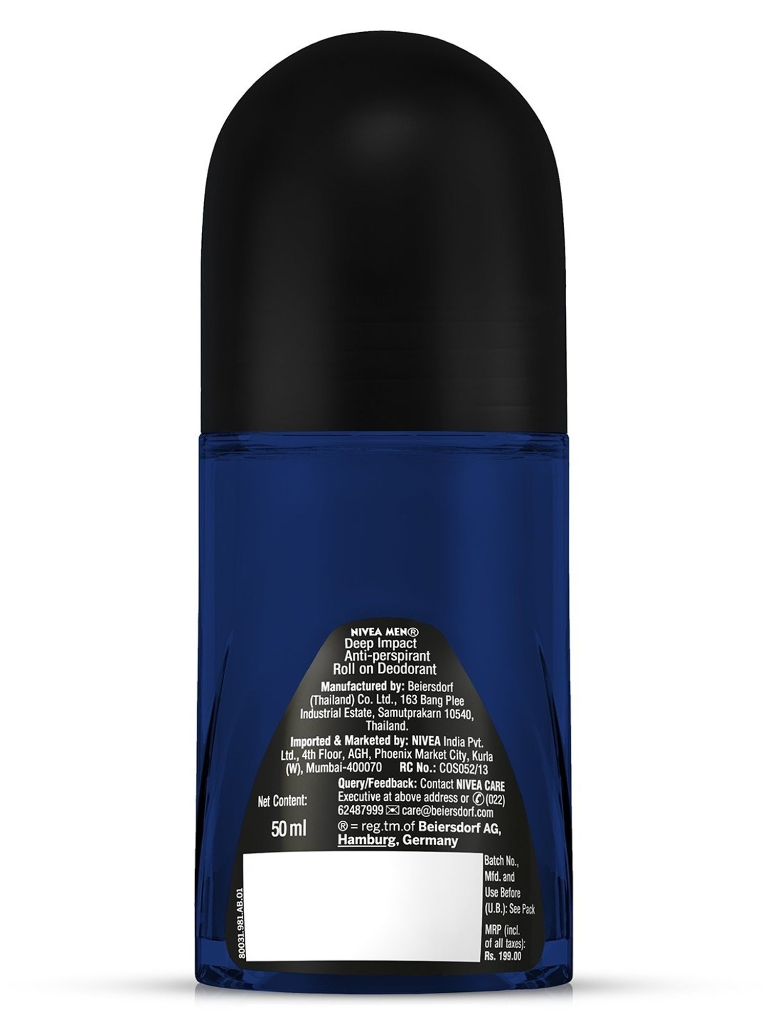 Sirona 2-in-1 Underarm Deodorant Roll On - 50 ml