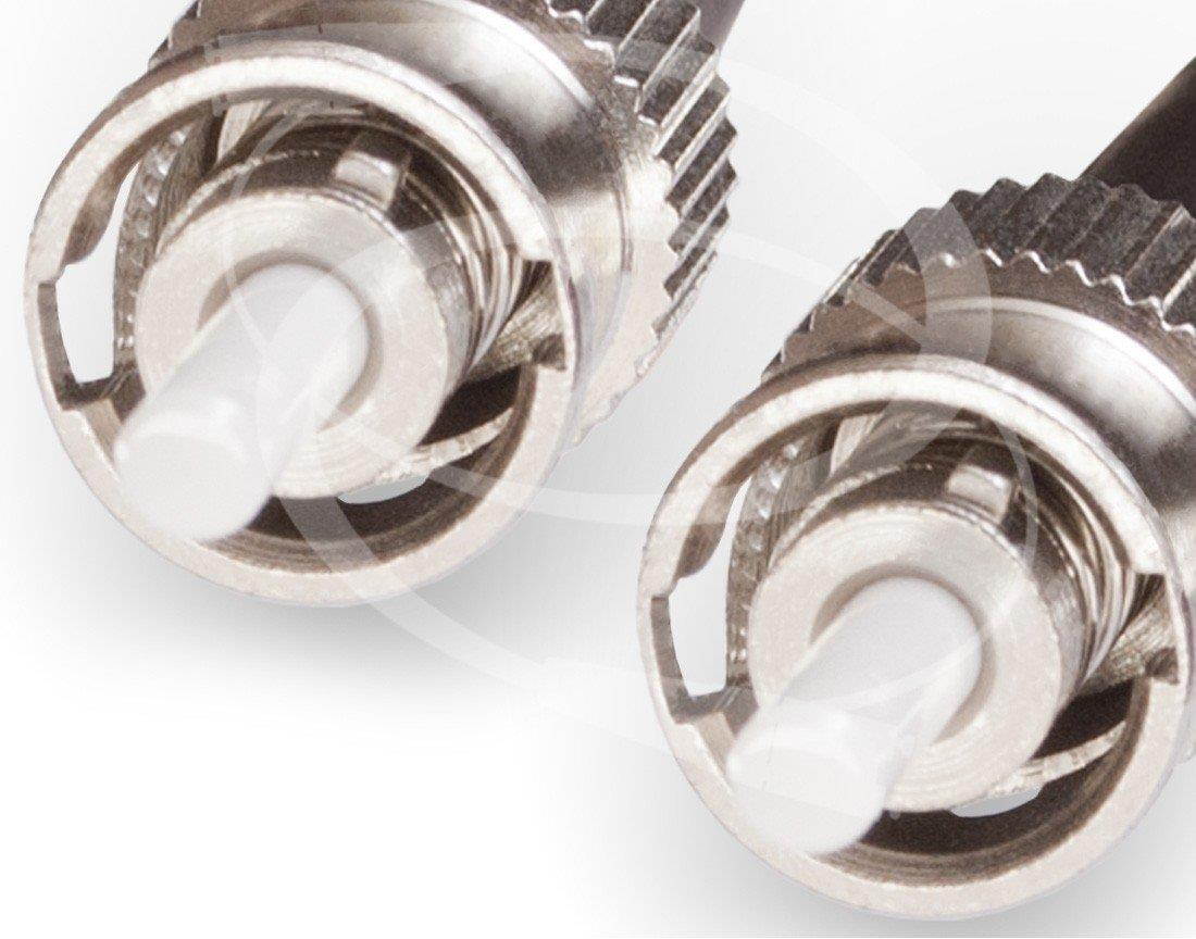 FiberCablesDirect - 4M OM1 LC ST Fiber Patch Cable | 1Gb Duplex 62.5/125 LC to ST Multimode Jumper 4 Meter (13.12ft) | Length Options: 0.5M - 300M | 1gb 10gb lc-st mmf UPC sfp 1gbase mmd dx PVC ofnr