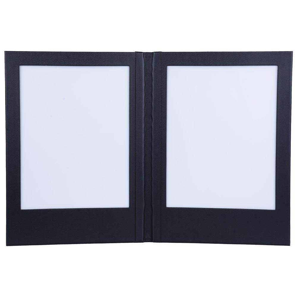 8.5"x14" 2-panel LED Backlit Illuminated Black Leatherette Menu Holder/check Displayer