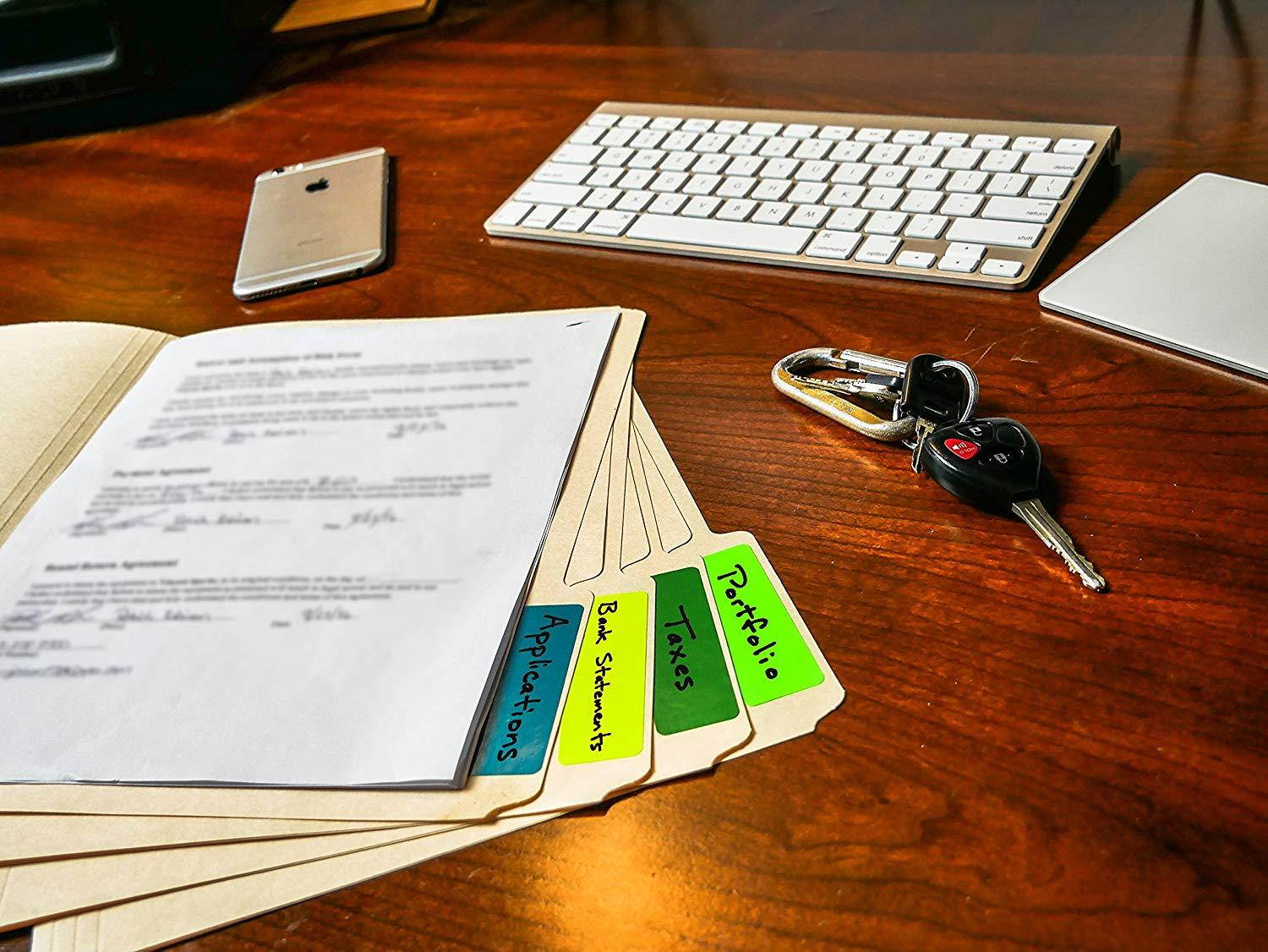 ChromaLabel 1 x 3 inch Color-Code Labels | 250/Dispenser Box (Light Blue)