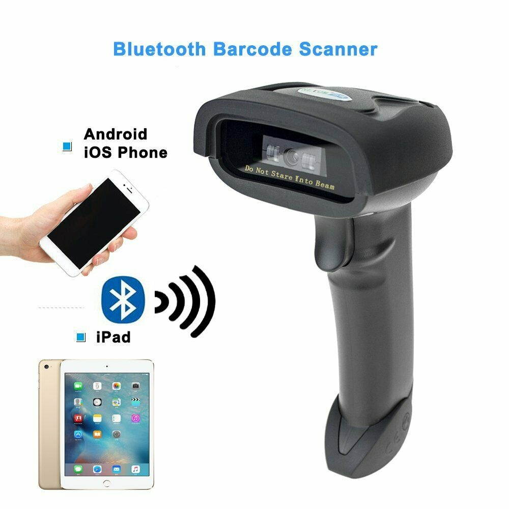 Bluetooth Wireless USB Wired Barcode Scanner Automc Laser Scan  POS Reader