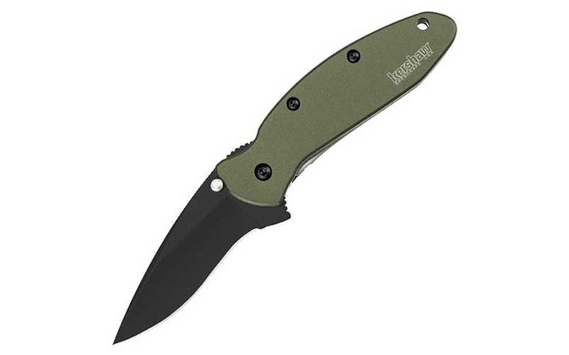 Kershaw 1620OLBLK Scallion Olive with Black Blade Knife