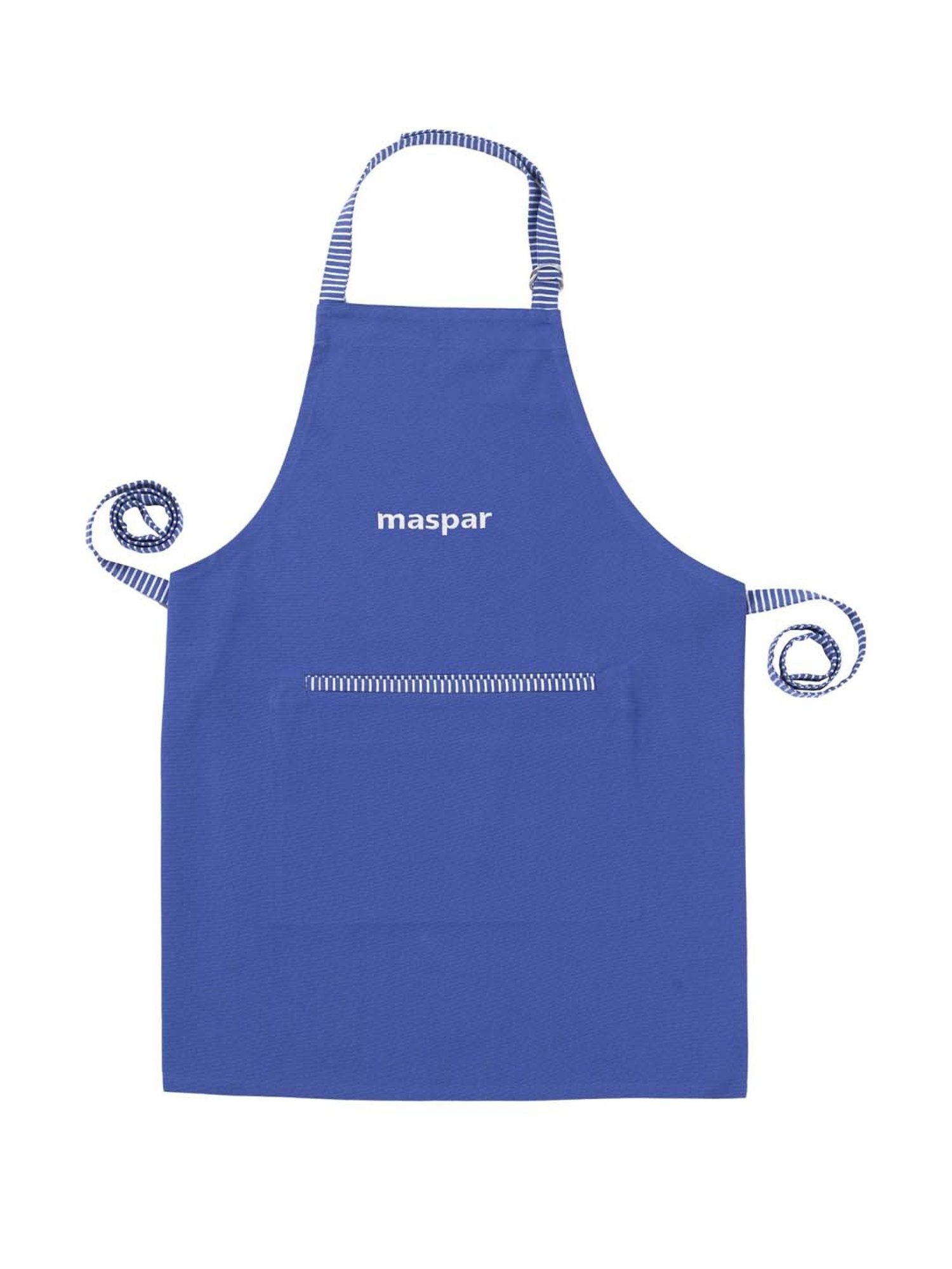 Maspar Blue 100% Cotton 225 GSM Apron - Single Piece