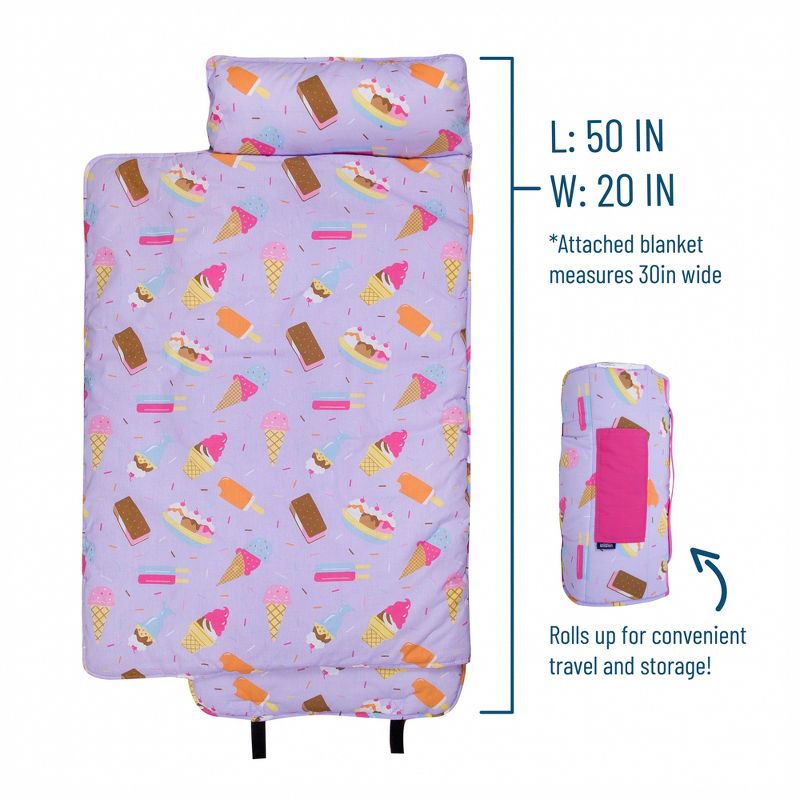 1'8"x4' Rectangle Floor Mat Purple - WildKin