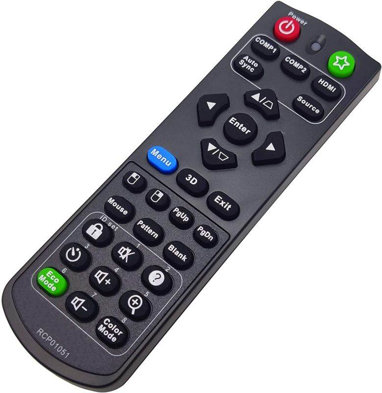 INTECHING A-00009810 Projector Remote Control for ViewSonic PJD7828HDL, PJD7831HDL, PJD7836HDL, PRO7827HD