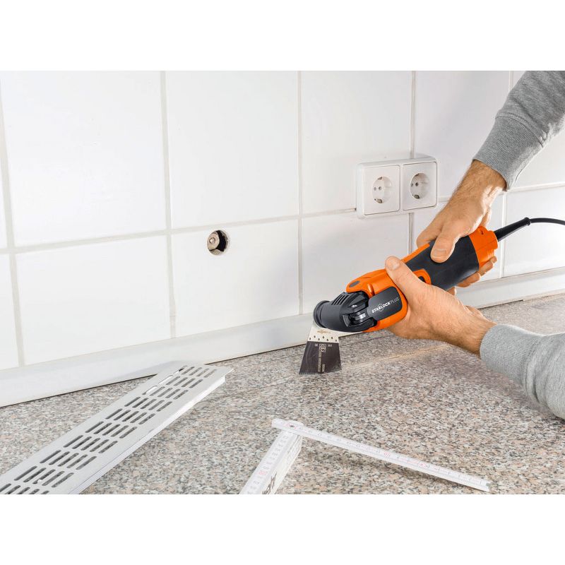 Fein 63502134270 E Cut Standard Wood, Drywall, & Plastic Oscillating Multitool Starlock 2 x 2.5 Inch Saw Blade Tool Set (3 Pack)