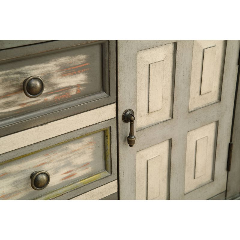 Homestead 2 Drawer 2 Door Cabinet Gray - Treasure Trove Accents