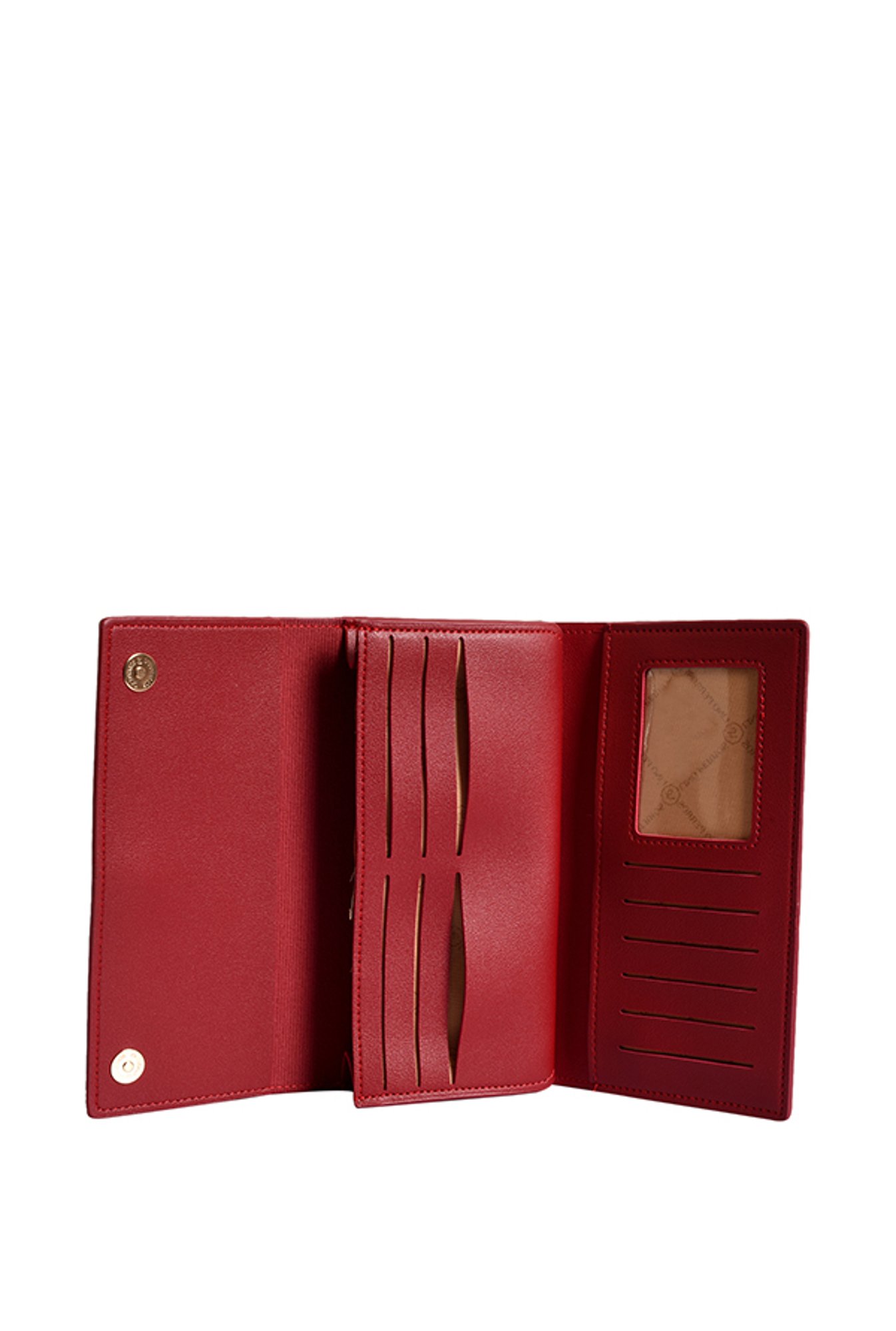Lino Perros Red Solid Tri-Fold Wallet