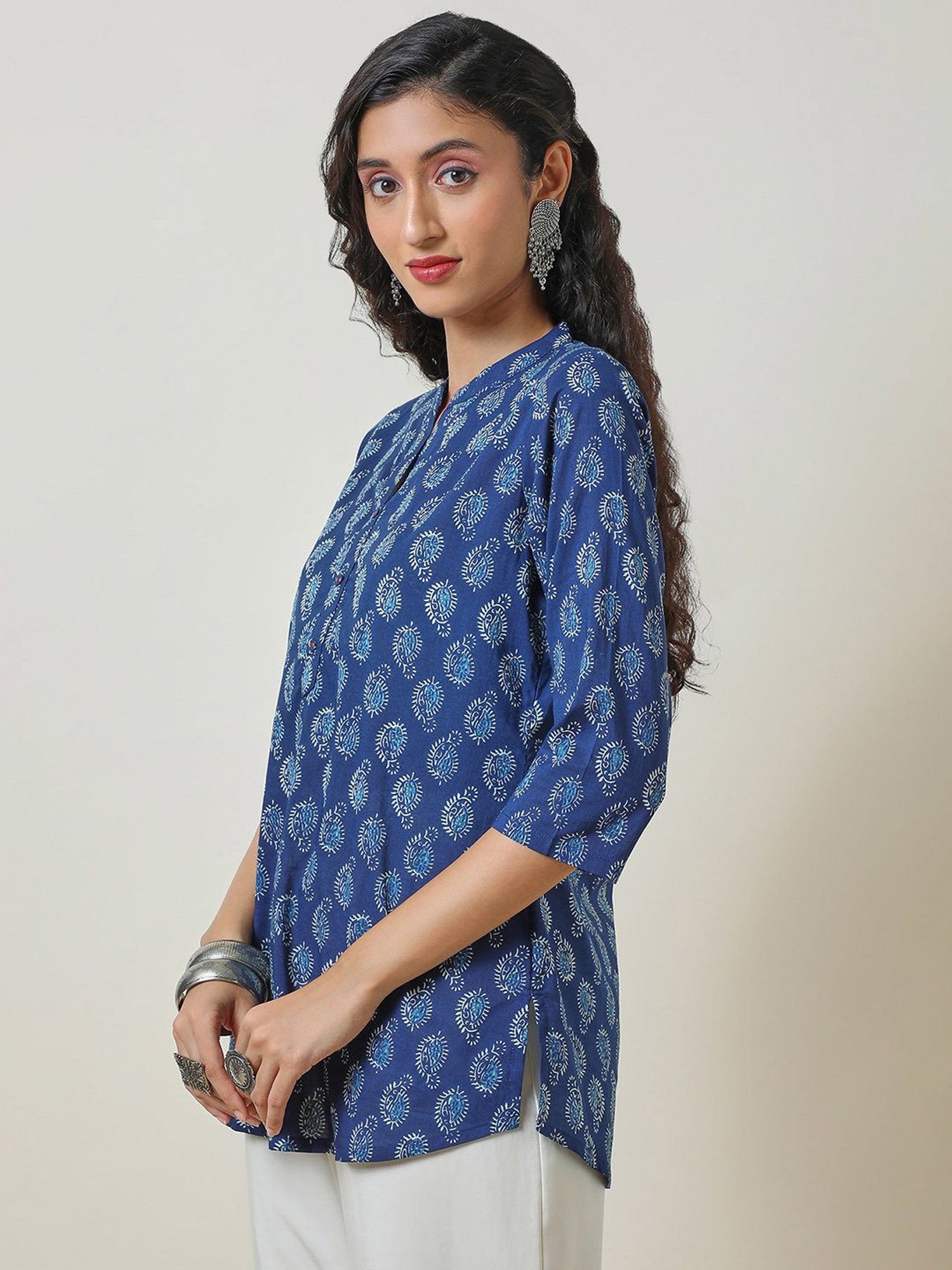 Soch Indigo Printed Tunic