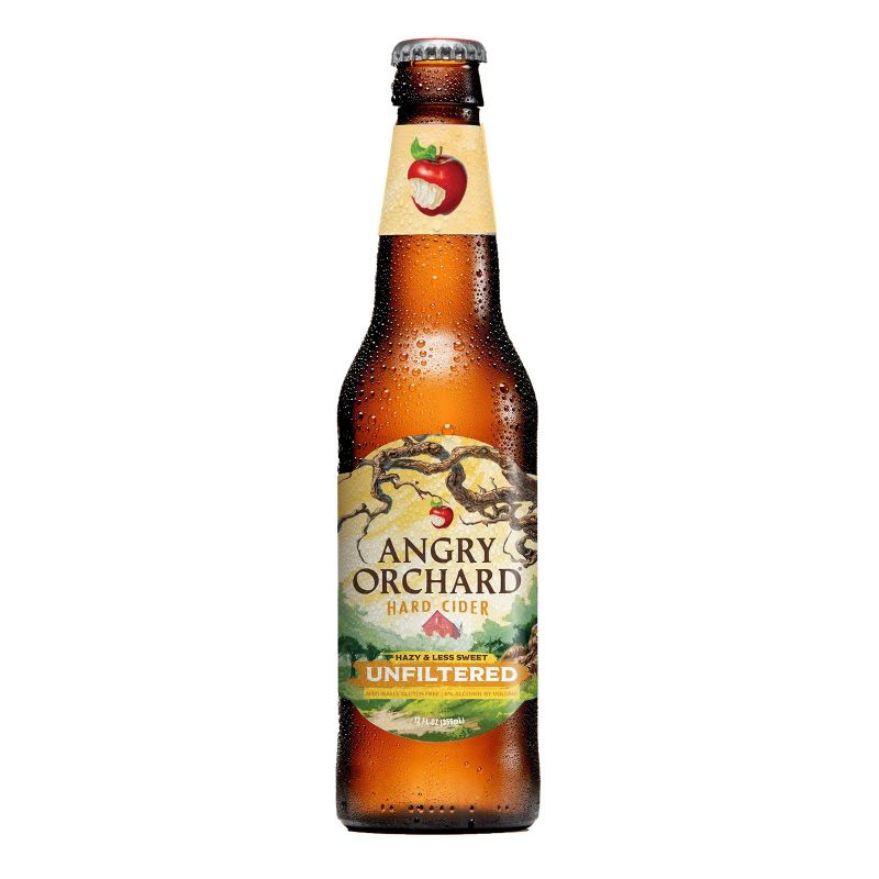 Angry Orchard Unfiltered Hard Apple Cider - 6pk/12 fl oz Cans