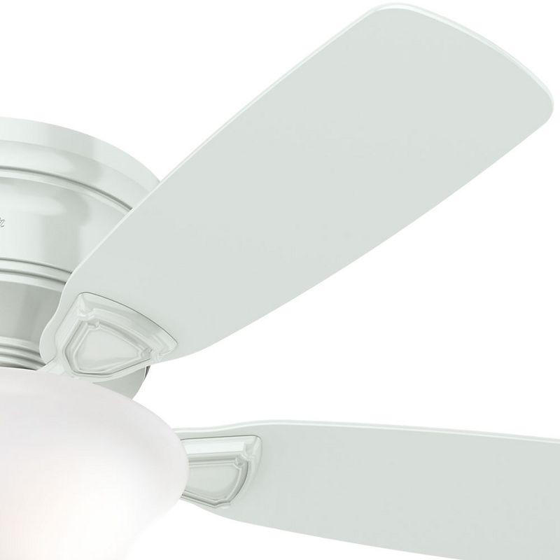 48" LED Low Profile Ceiling Fan (Includes Energy Efficient Light Bulb) White - Hunter