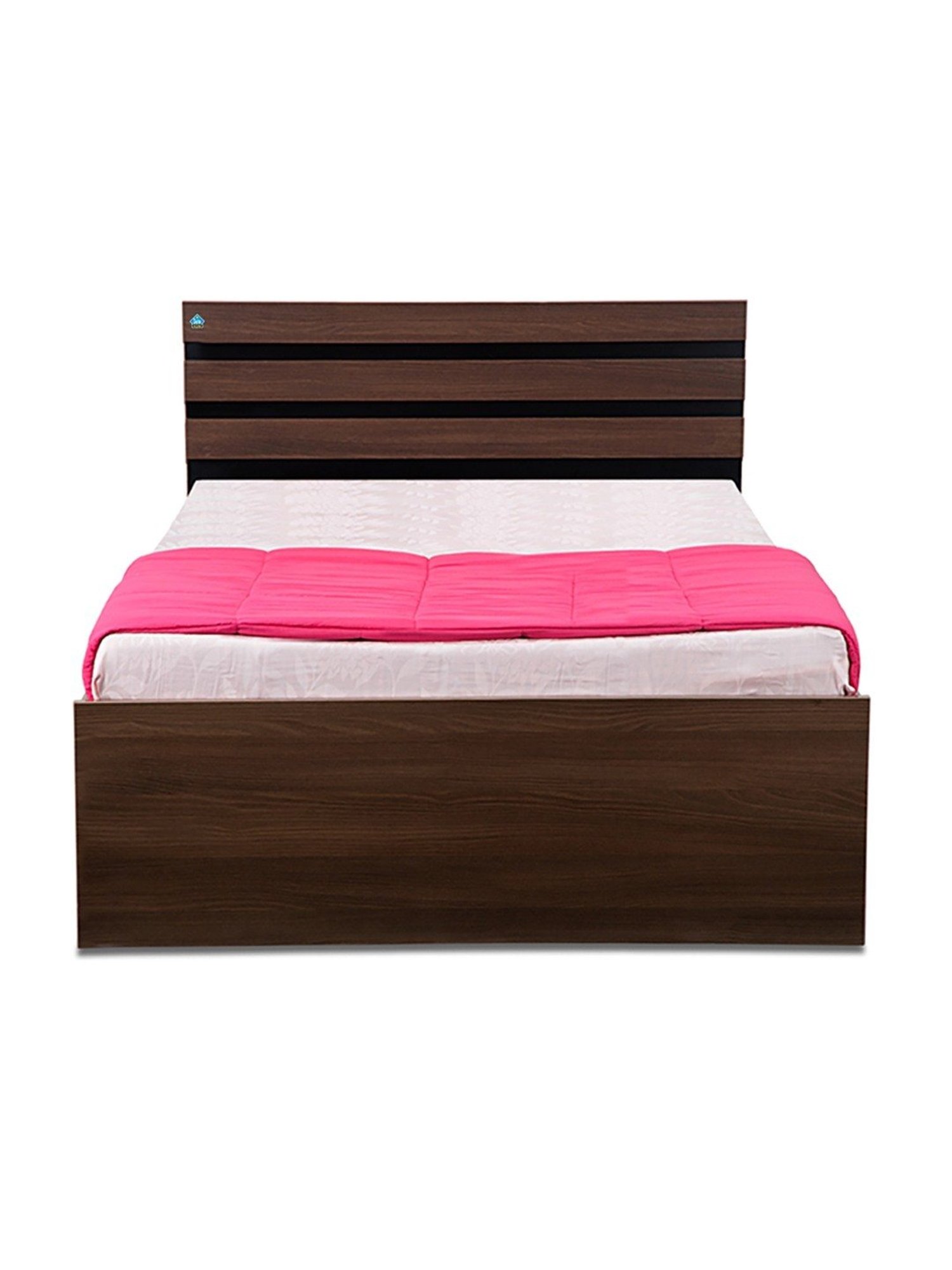 Delite Kom Cocoa Acacia Dark Engineered Wood Single Bed