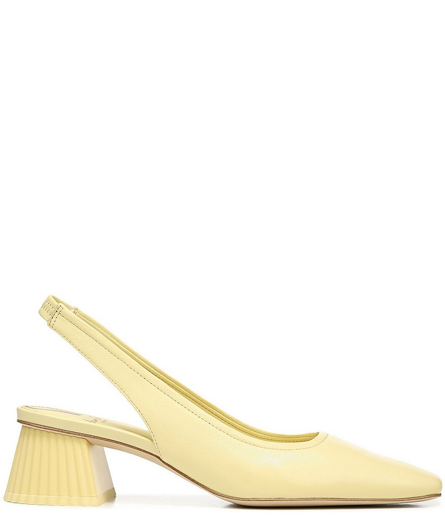 Sam Edelman Toren Leather Sculptural Heel Slingback Pumps