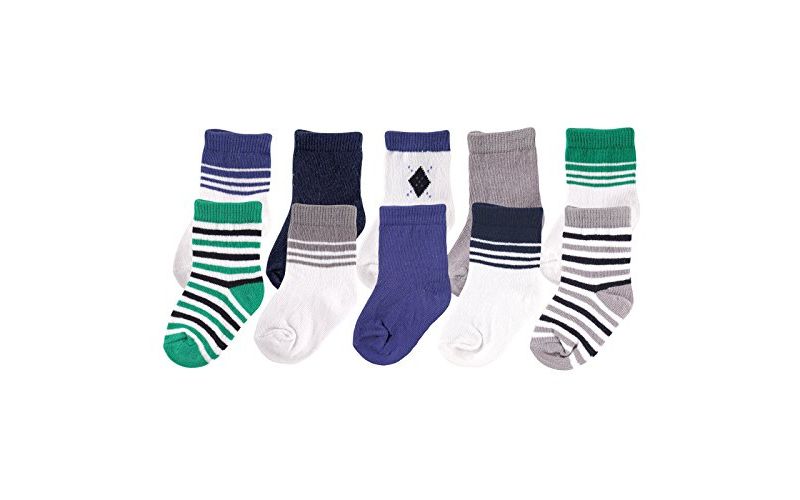 Luvable Friends Baby Boy Socks Giftset, Boy, 0-9 Months