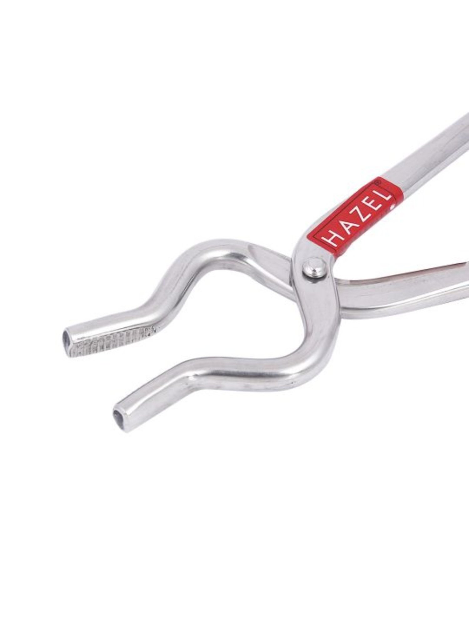 HAZEL Stainless Steel Silver Utensil Holder Pakad 9 MM Tongs for Kitchen