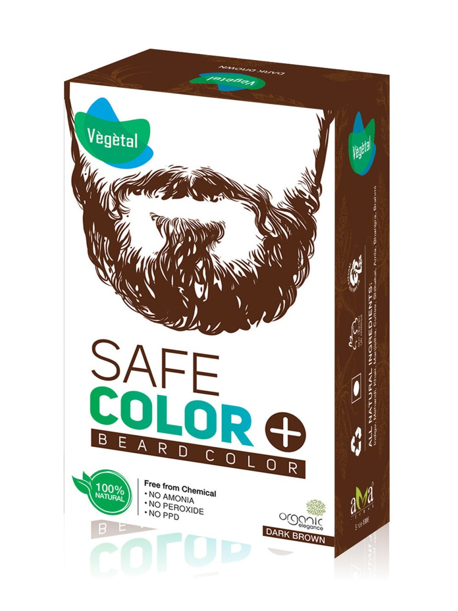 Vegetal Beard Safe Color Dark Brown - 25 gm