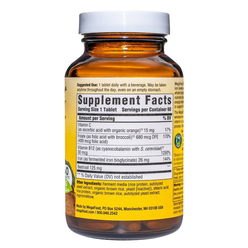 MegaFood Blood Builder Supplement - 60ct