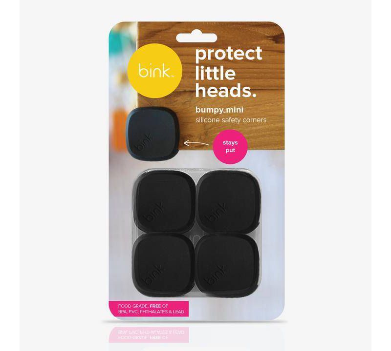 Bink Bumpy Silicone Safety Corners - Black 4pk