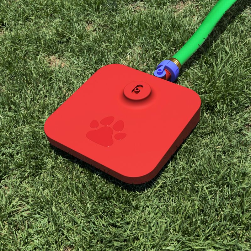Quirky Pawcet Drinking Fountain For Dogs Red