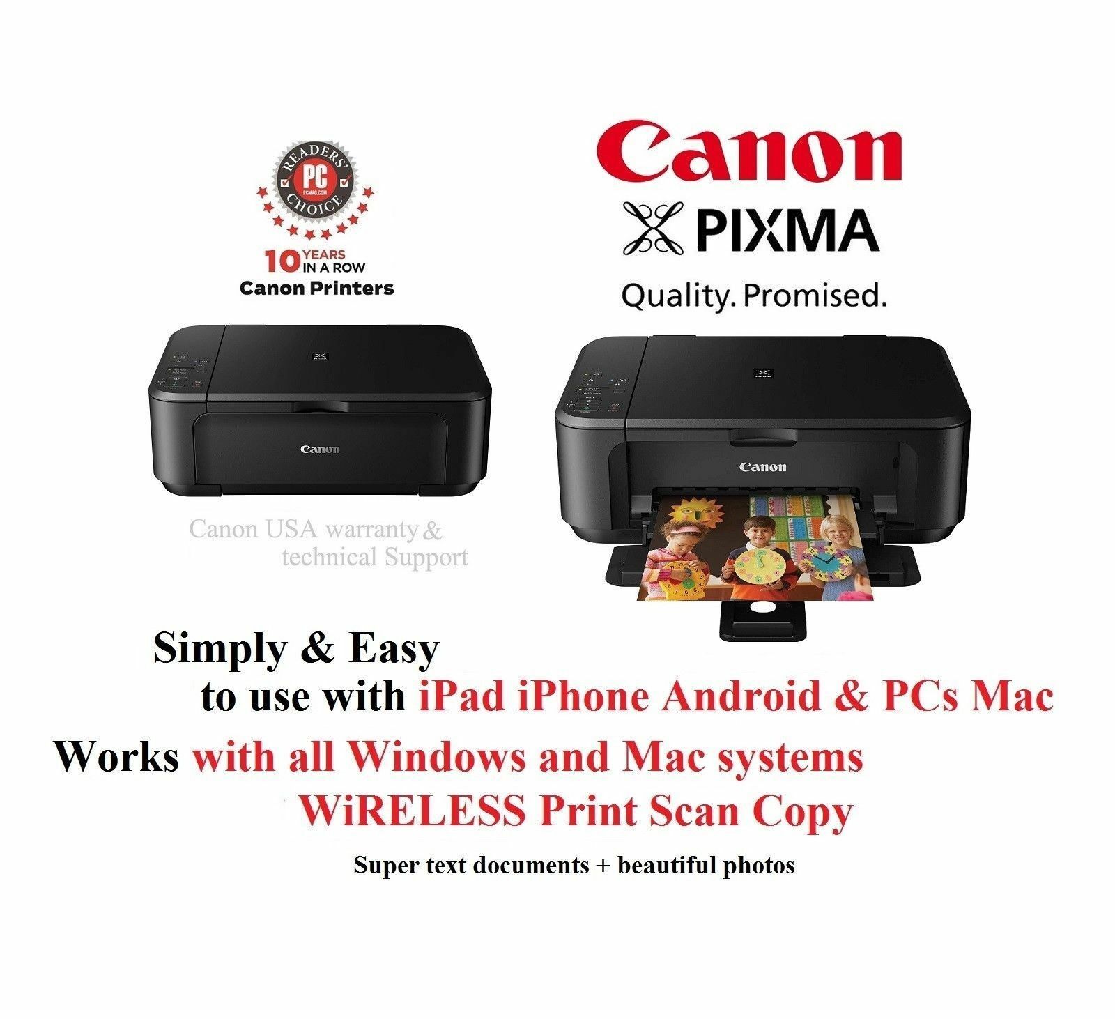 NEW Canon MG3620 (5120) Wireless Printer/Scanner/Copier-Duplex WIFI-home School