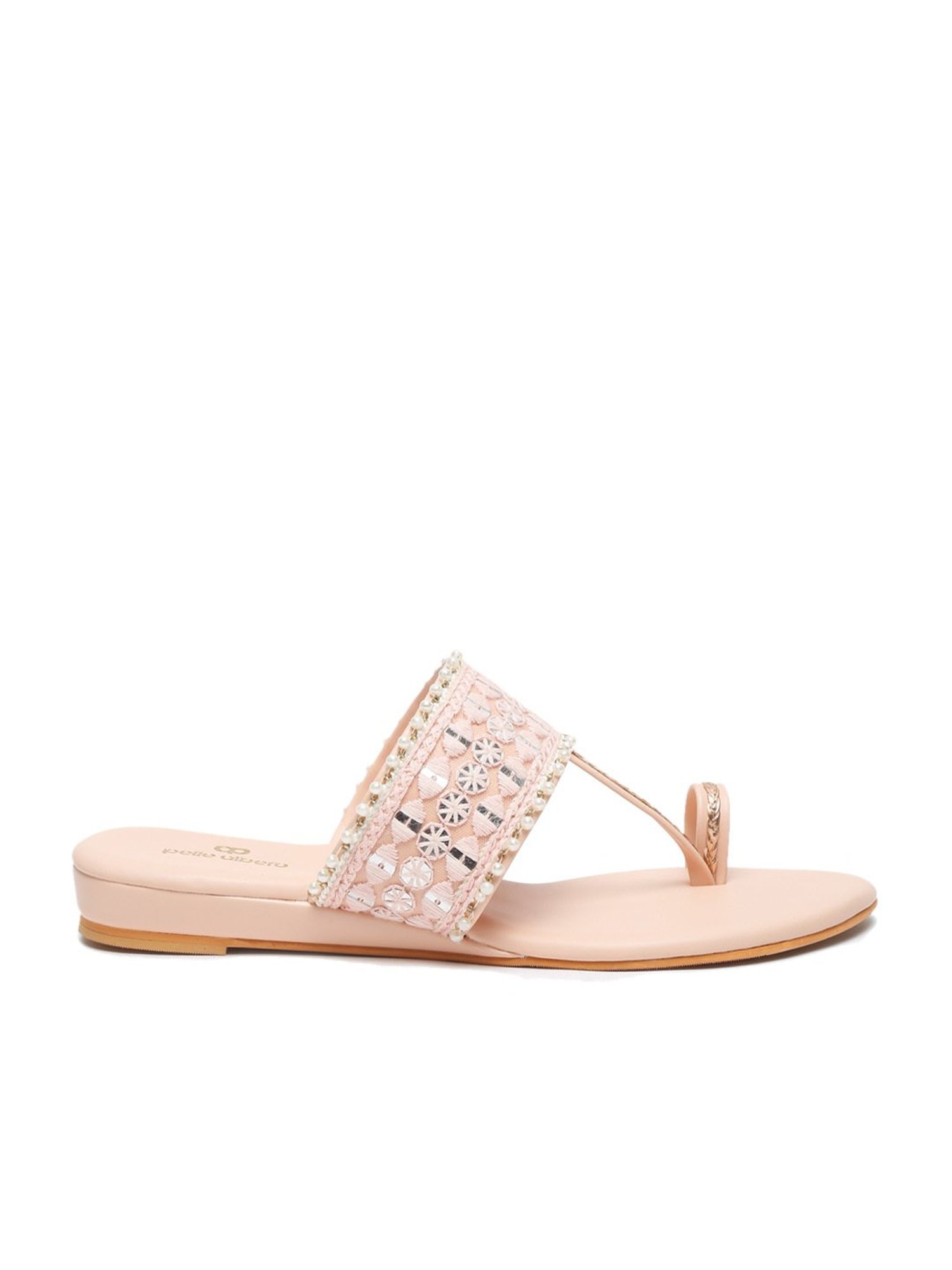 Pelle Albero Women's Peach Toe Ring Sandals