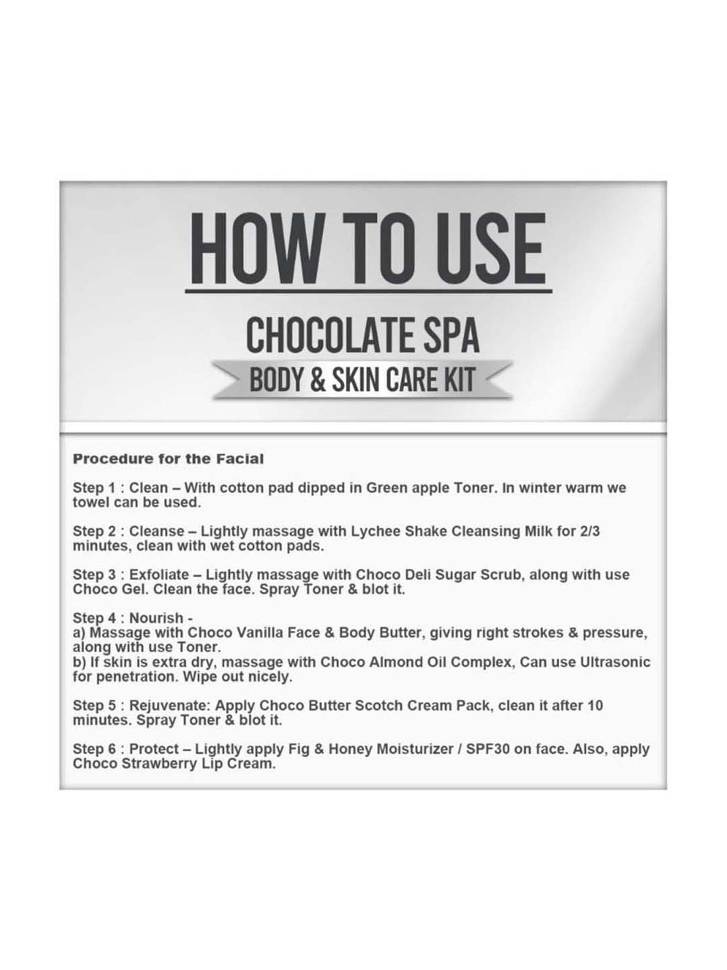 VEDIC LINE Chocolate Facial