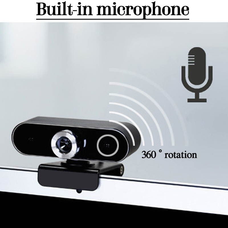 360&deg; Rotatable USB 2.0 HD Camera Webcam Clip Web Cam With Microphone For PC