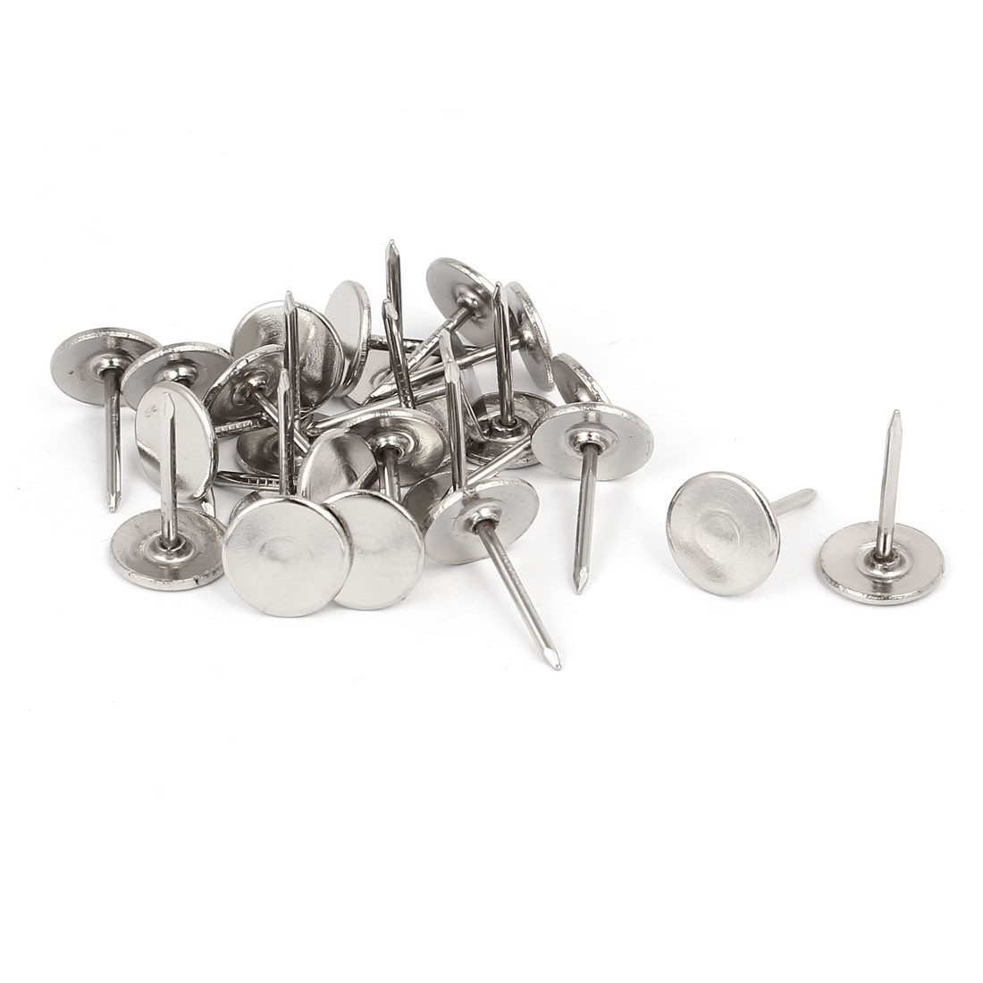 7/16" Dia Round Head Thumbtack Upholstery Decorative Tack Nail Push Pin 25PCS