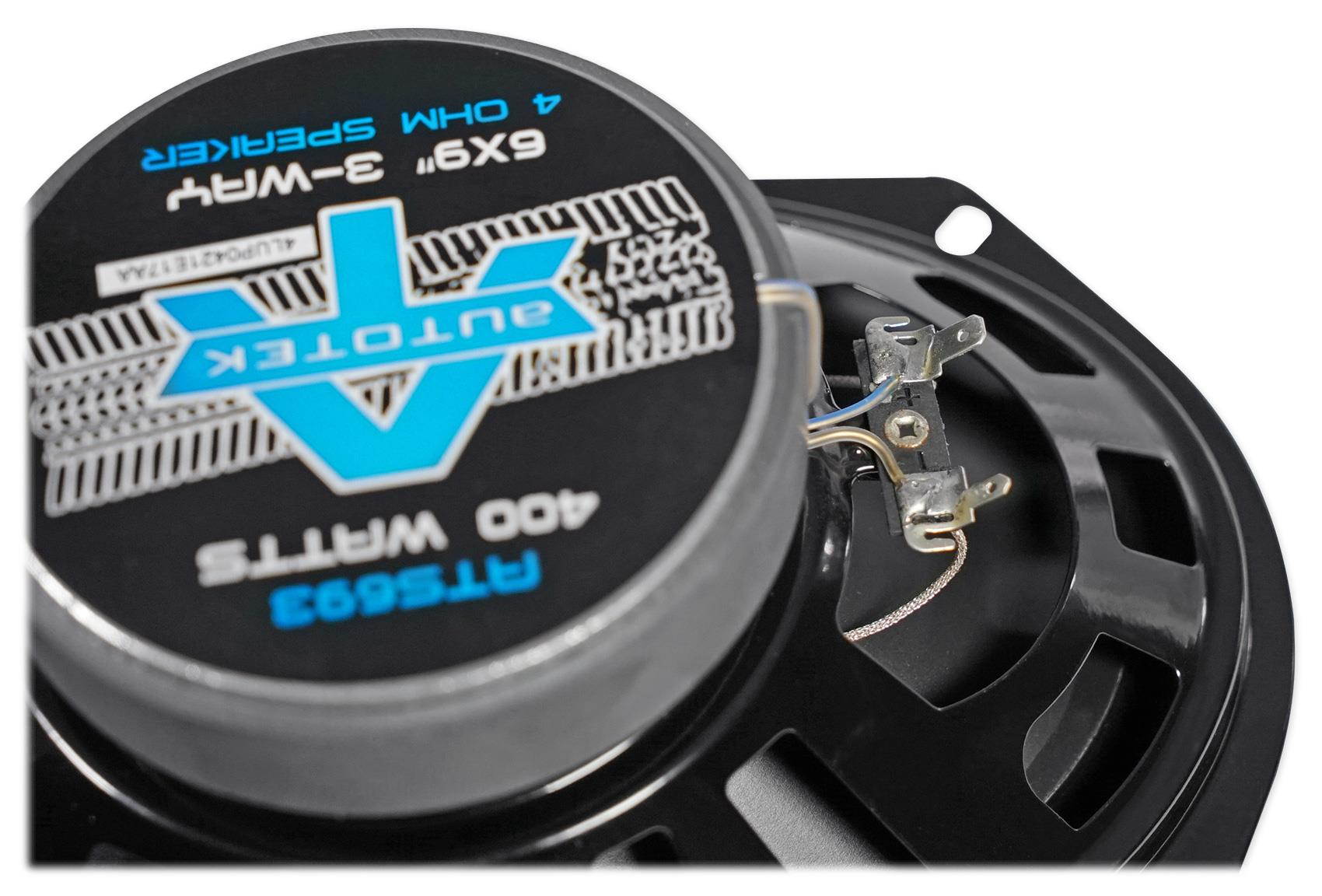 Autotek Rear Factory Speaker Replacement Kit For 1998-2011 Ford Crown Victoria