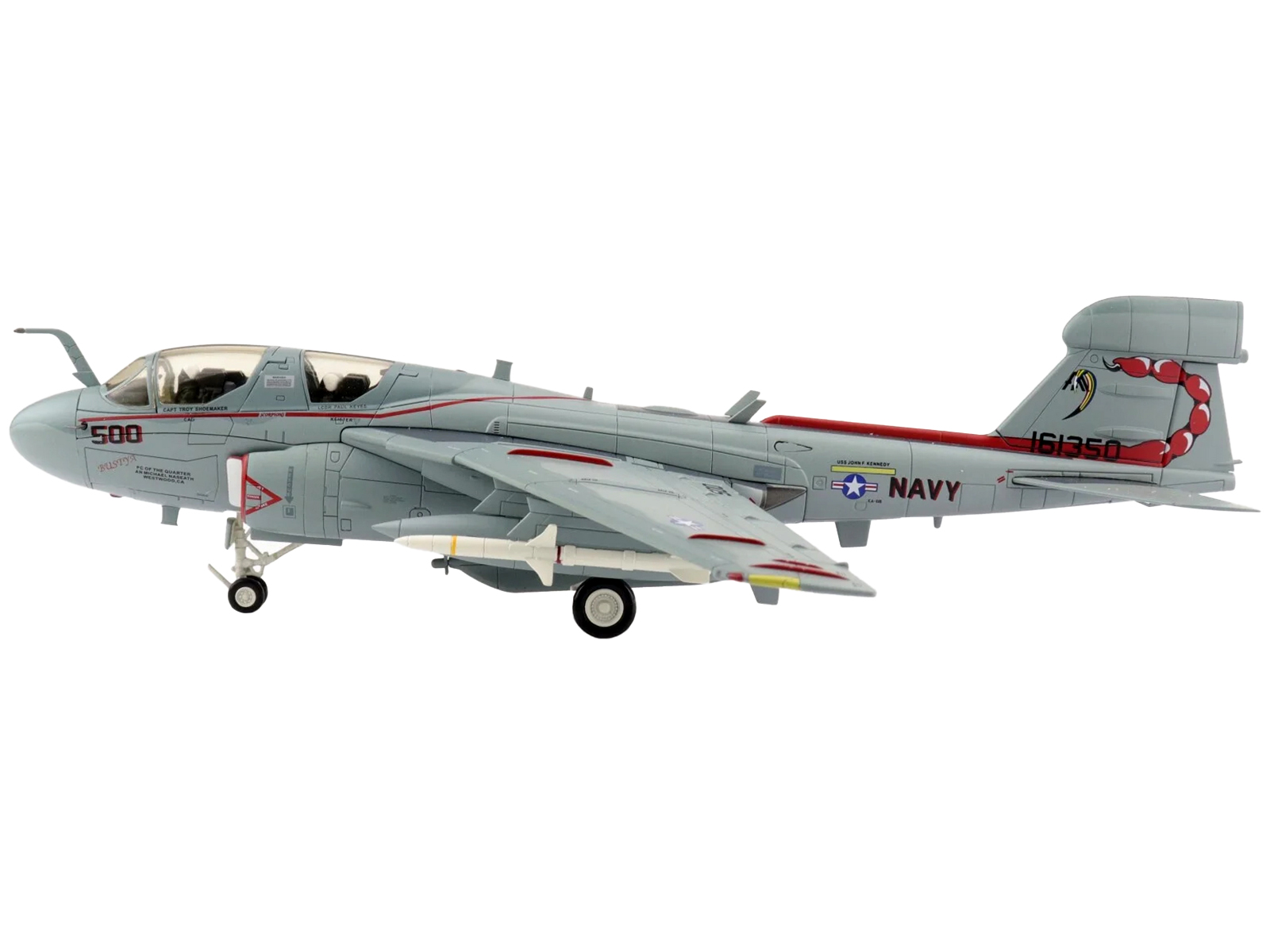 Grumman F-14B Tomcat Fighter Aircraft "VF-103 Jolly Rogers USS George Washington" (2000) United States Navy "Air Power Series" 1/72 Diecast Model by Hobby Master
