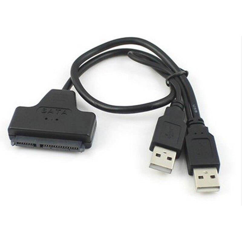 USB Sata 22Pin SATA 15+7 adapter EasyDrive 2.5 inch hard disk connector with USB power supply