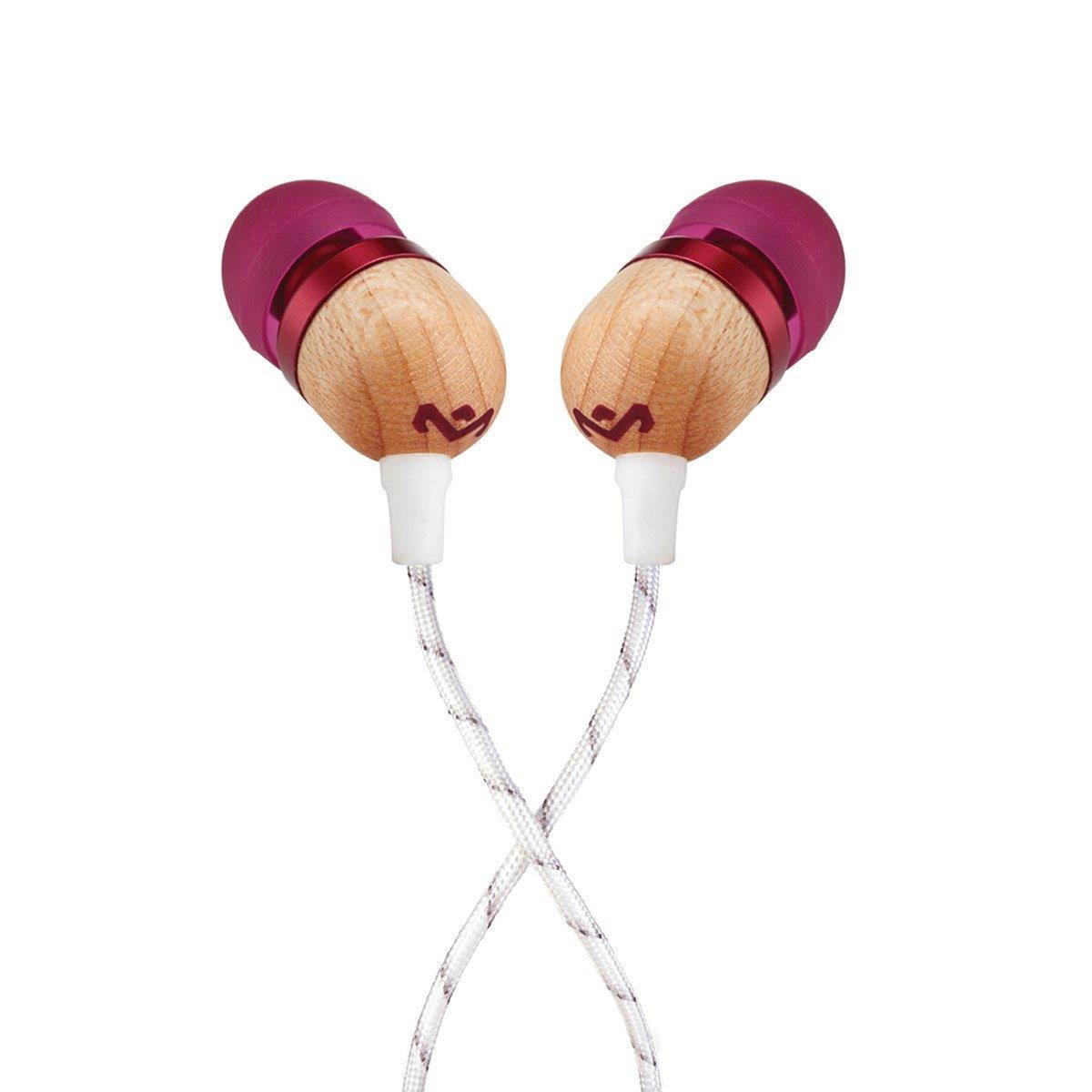 House Of Marley Smile Jamaica In-Ear Wired Headphones with Mic, Midnight, EM-JE041-MI