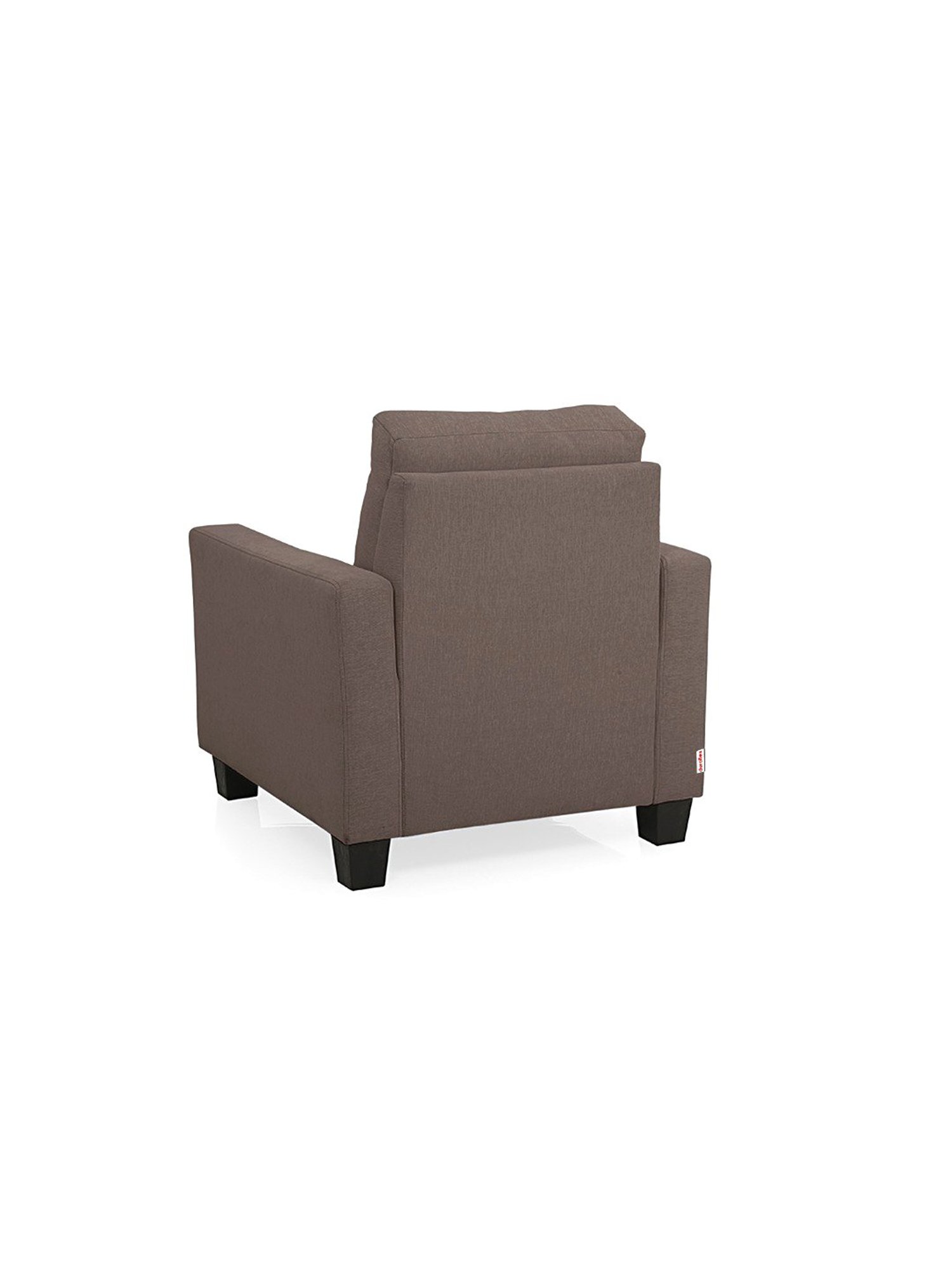 Duroflex Ease Saddle Brown Neem Wood 1 Seater Sofa
